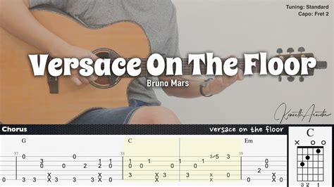 bruno mars versace on the floor chord|chord gitar Versace on the floor.